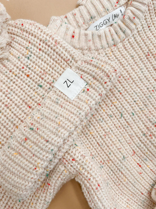 Ziggy Lou Beanie - Oatmeal Fleck