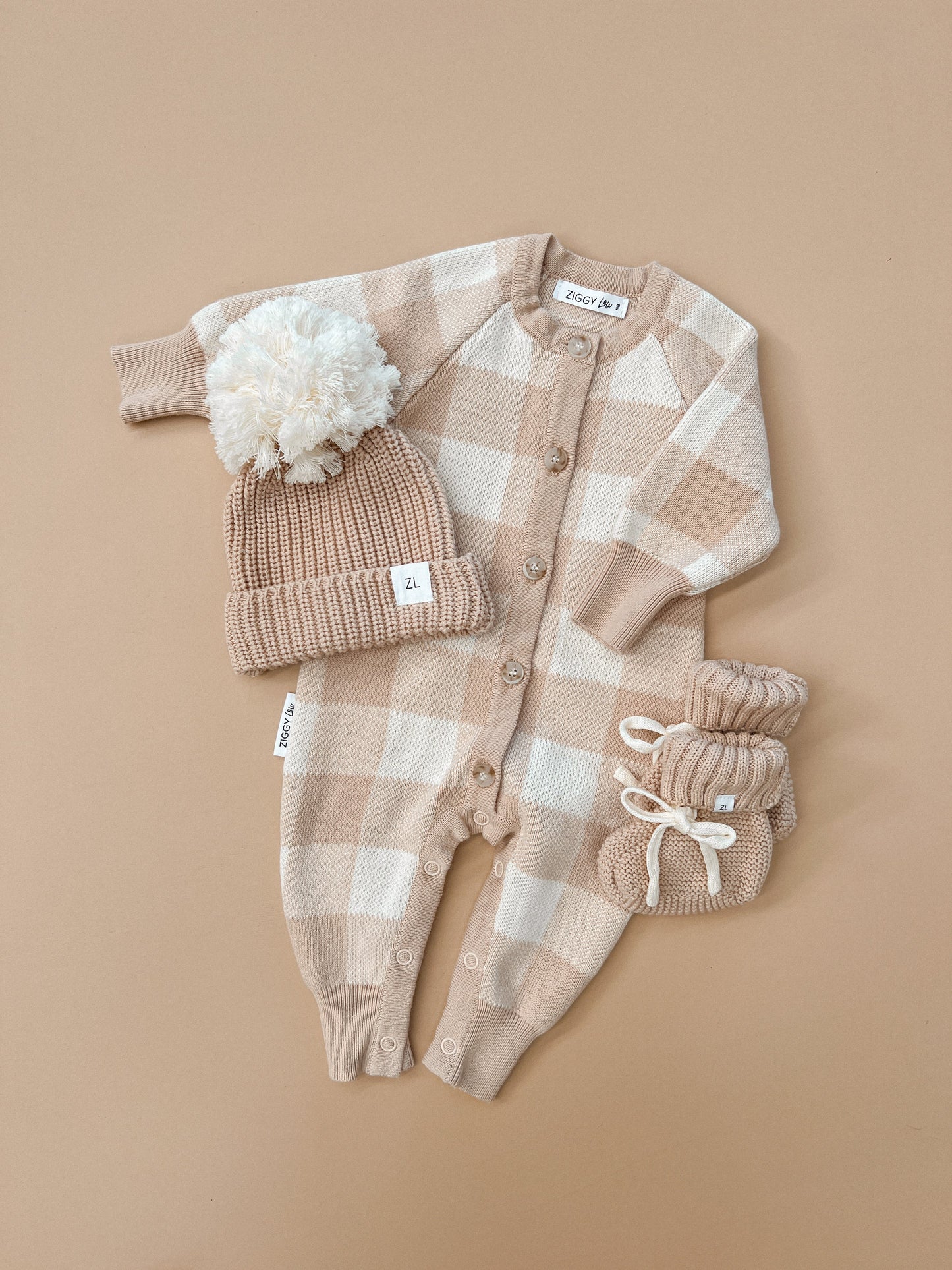 Ziggy Lou Beanie - Gingham