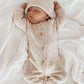 Ziggy Lou Classic Knit Romper - Oatmeal Fleck