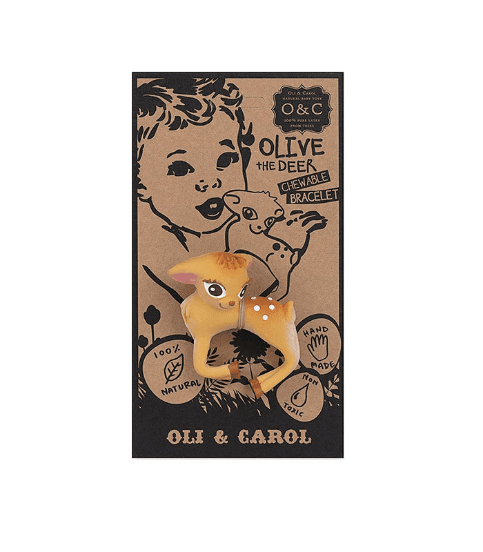 Oli & Carol Olive The Deer Teething Toy Bracelet