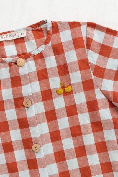 Fin & Vince Button Up - Picnic Plaid Top
