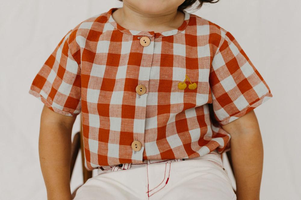 Fin & Vince Button Up - Picnic Plaid Top