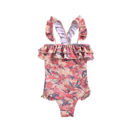 Bathing Suit Zacatecas Pink Flowers - Louise Misha