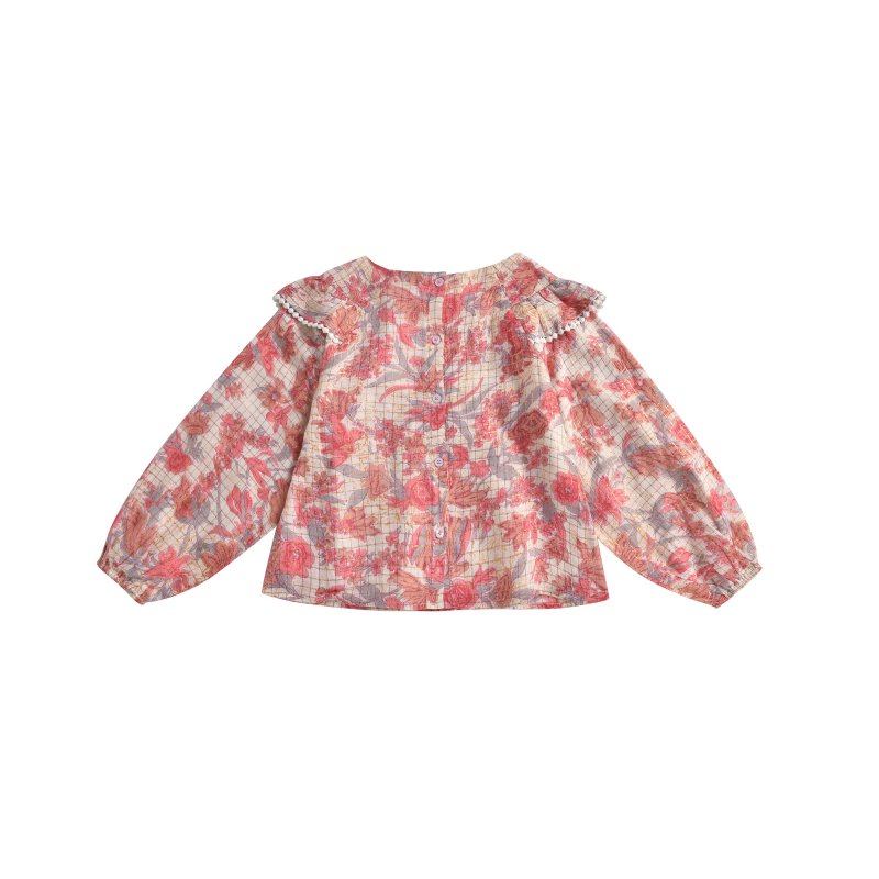 Blouse Yuri Pink Flowers
